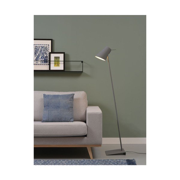 Pelēka stāvlampa ar metāla abažūru (augstums 140 cm) Cardiff – it's about RoMi-image-2