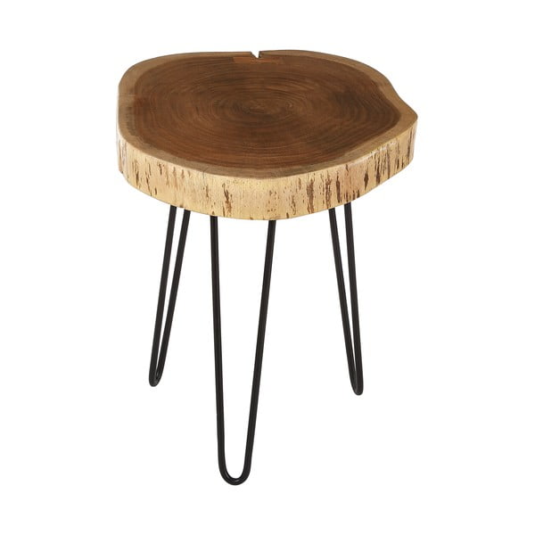 Sānu galdiņš ar akācijas koka galda virsmu 46x48 cm Nandri – Premier Housewares-image-3