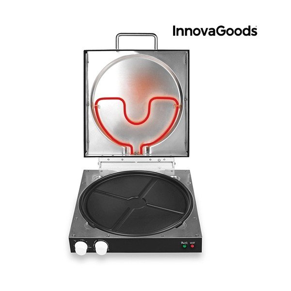 Elektriskā picas kaste ar InnovaGoods pavārgrāmatu, jauda 1200 W-image-3