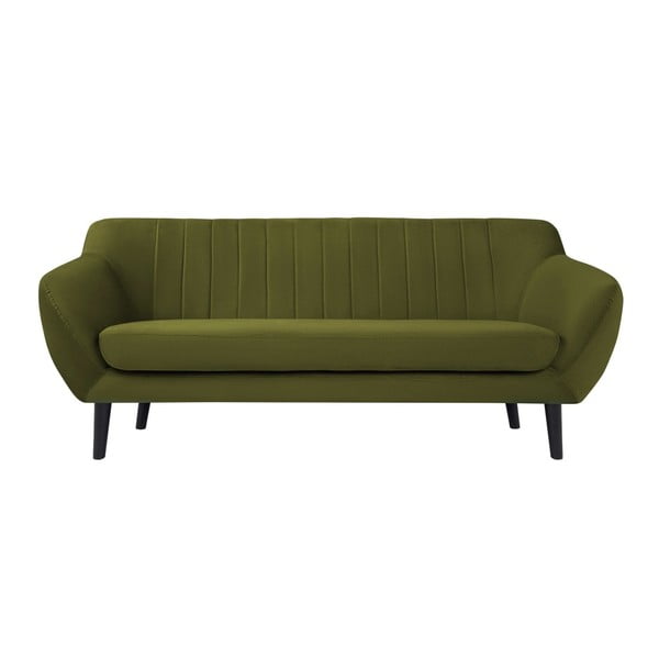 Zaļš samta dīvāns Mazzini Sofas Toscane, 188 cm