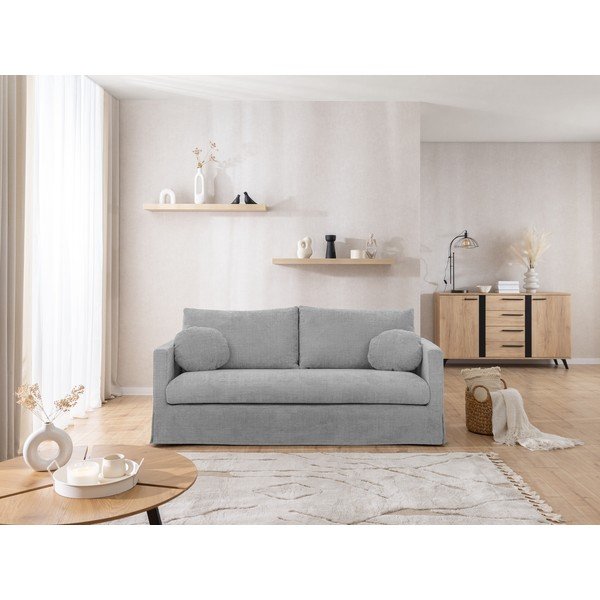 Gaiši pelēks pārvalks 3 sēdvietām Paphos – Ropez-image-1