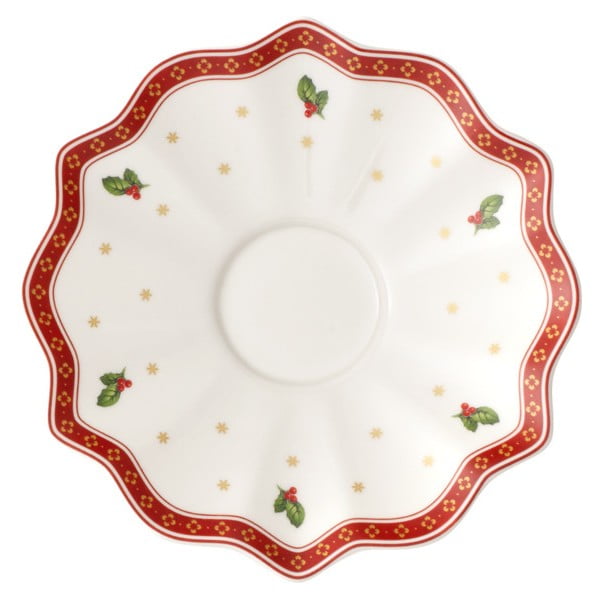 Balts porcelāna šķīvis ar Ziemassvētku motīvu Villeroy & Boch, ø 17,5 cm