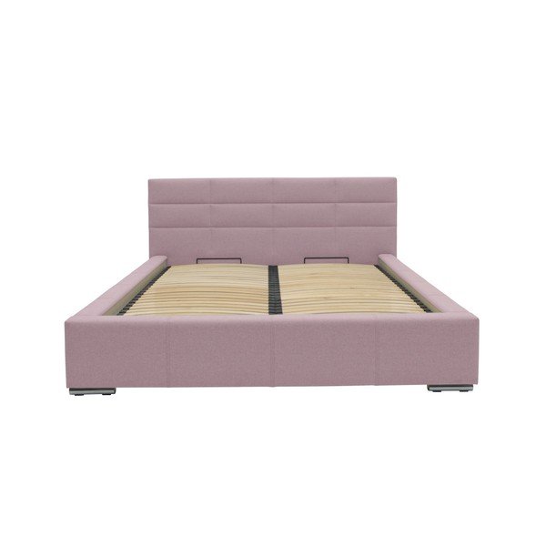 Gaiši rozā divguļamā gulta Mazzini Beds Reve, 140 x 200 cm-image-4