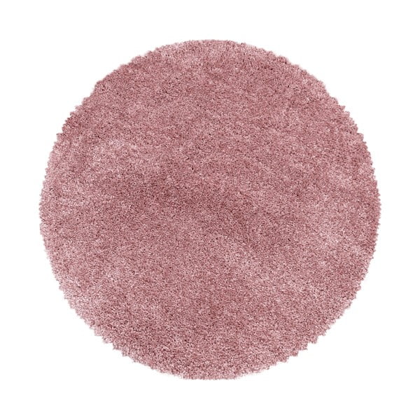 Rozā apaļš paklājs ø 160 cm Fluffy – Ayyildiz Carpets