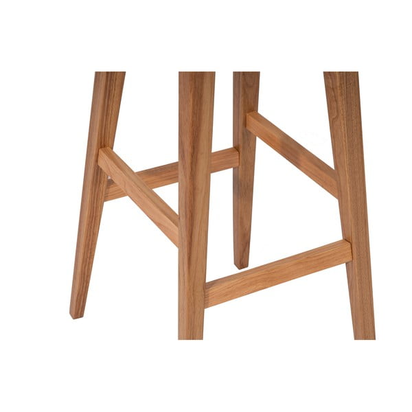 Dabīga toņa gumijkoka masīvkoka bāra taburete (sēdekļa augstums 75 cm) Club – Bonami Essentials-image-2