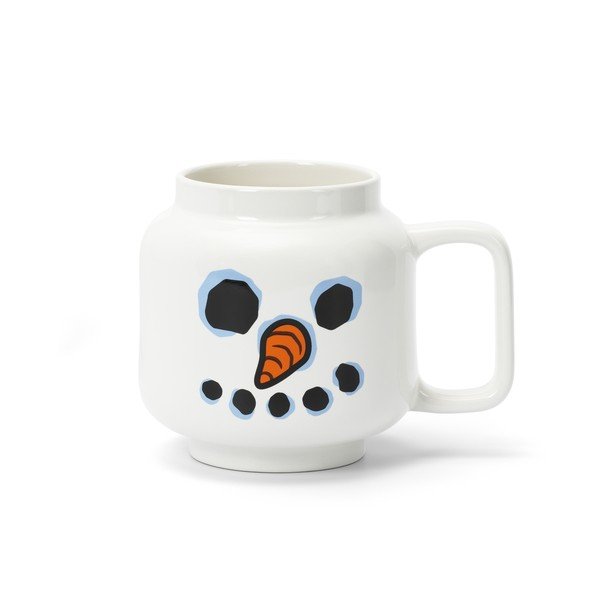 Balta keramikas bērnu krūze latte kafijai 530 ml Snowman – LEGO®