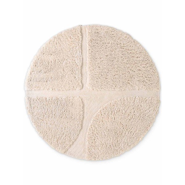 Krēmkrāsas ar rokām darināts apaļš paklājs ø 160 cm Lambeth Jasper – Ted Baker