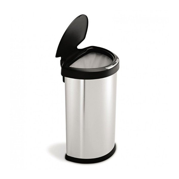 Simplehuman sudraba bezskārienu atkritumu tvertne, 45 l-image-2