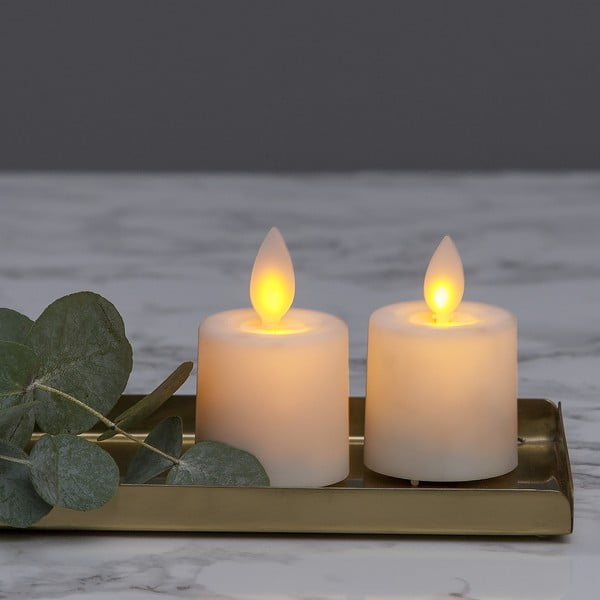 LED svece (2 gab.) (augstums 6 cm) M-Twinkle – Star Trading-image-1