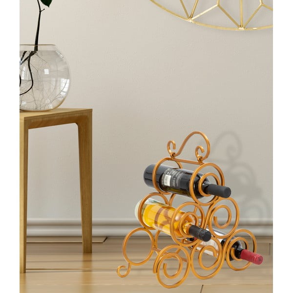 Vīna statīvs zelta krāsā Mauro Ferretti-image-1