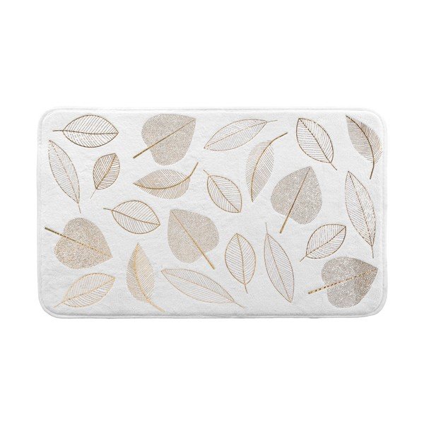 Balts tekstila vannas istabas paklājiņš 45x75 cm Joya – douceur d'intérieur