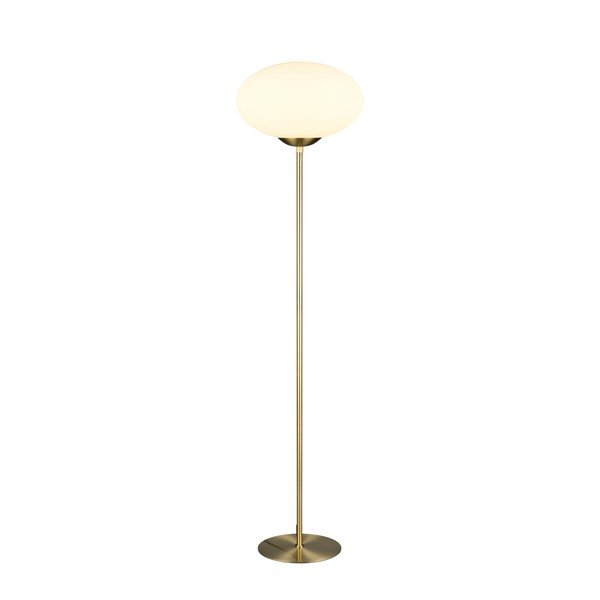 Misiņa krāsas stāvlampa ar stikla abažūru (augstums 150 cm) Fomento – Trio-image-2