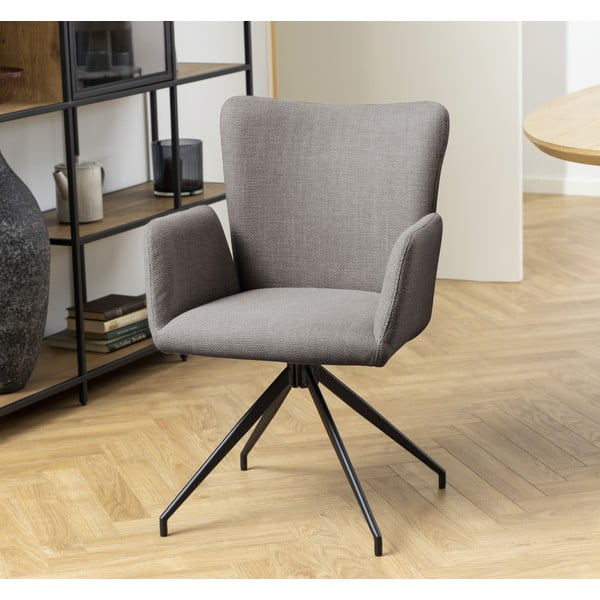 Pelēki polsterēti ēdamistabas krēsli (2 gab.) Laura – Actona-image-1