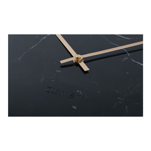Melns marmora sienas pulkstenis Zuiver Marble Time-image-3