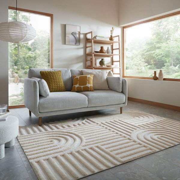 Krēmkrāsas paklājs 160x230 cm Elara – Flair Rugs-image-1