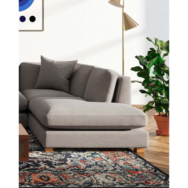 Gaiši pelēks stūra dīvāns (ar labo stūri) Pomo – Ame Yens-image-4