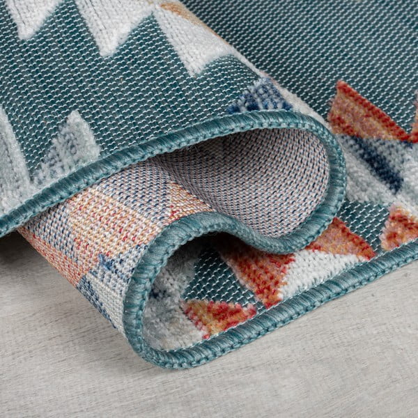 Zils āra celiņa paklājs 80x230 cm Avery Blue – Flair Rugs-image-2