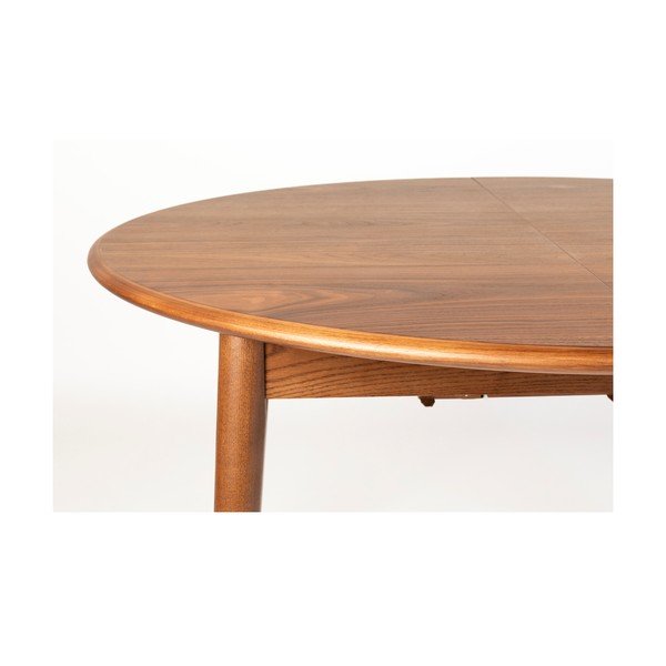 Apaļš izvelkams ēdamgalds ar papildu galda virsmu no valrieksta koka imitācijas ø 120 cm Twist – Zuiver-image-4