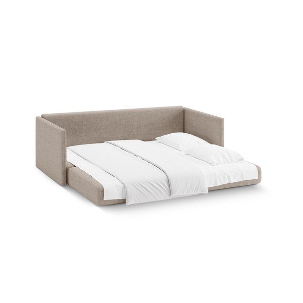 Gaiši brūns salokāms dīvāns no šenila auduma 209 cm Shannon – Cosmopolitan Design-image-3