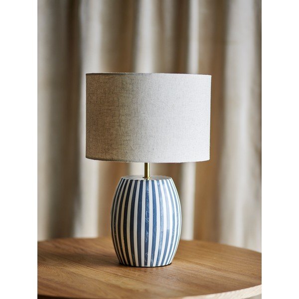 Balta/pelēka LED galda lampa (augstums 47 cm) Tali – Bloomingville-image-3