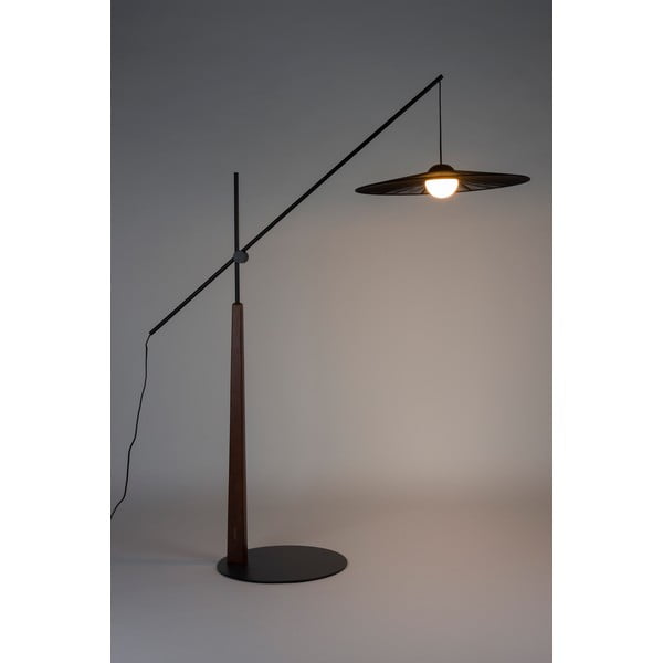 Melna/tumša dabīga toņa stāvlampa (augstums 200 cm) Belle – Zuiver-image-2