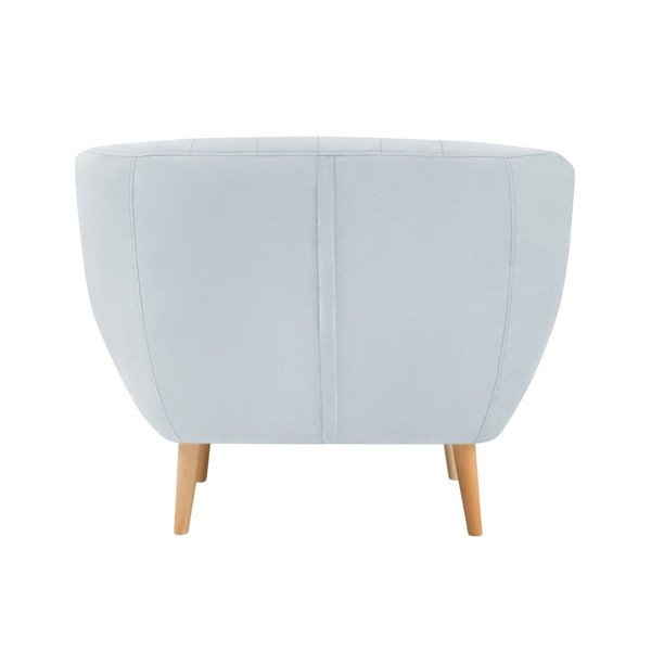 Gaiši zils samta atpūtas krēsls Mazzini Sofas Sardaigne-image-3