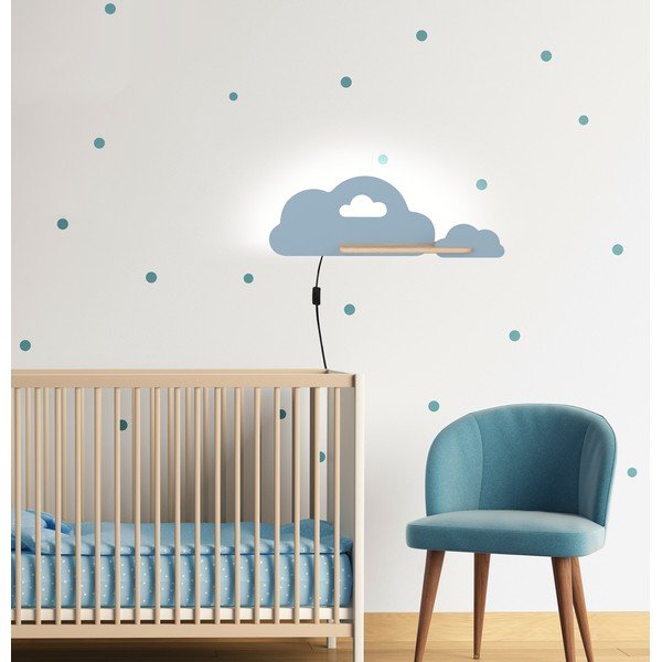 Zils bērnu gaismeklis Cloud – Candellux Lighting-image-1