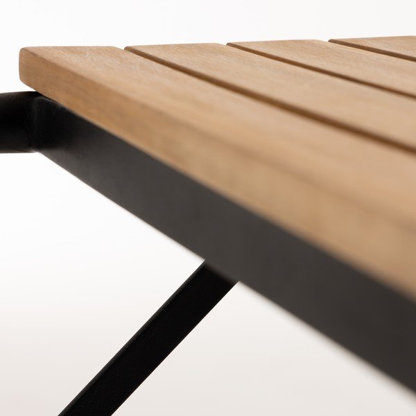 Dārza ēdamgalds ar akācijas koka virsmu Kave Home Yukari, 165 x 90 cm-image-1