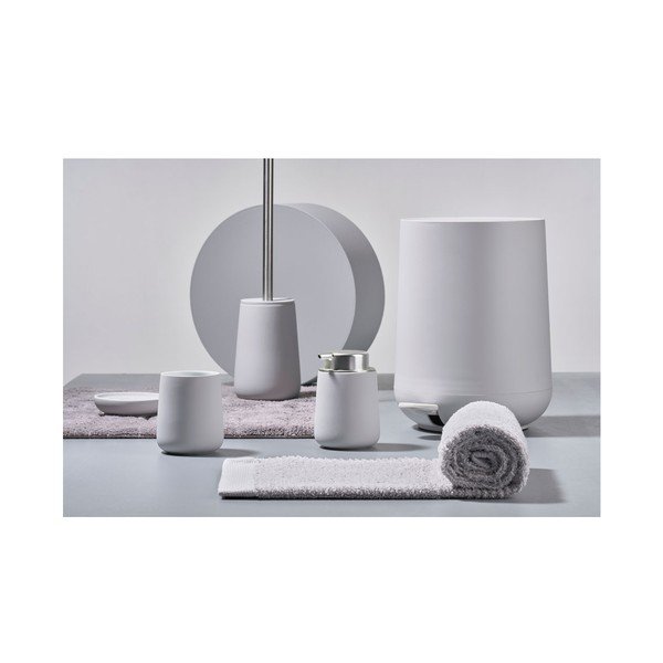 Gaiši pelēks porcelāna ziepju trauks Nova – Zone-image-1