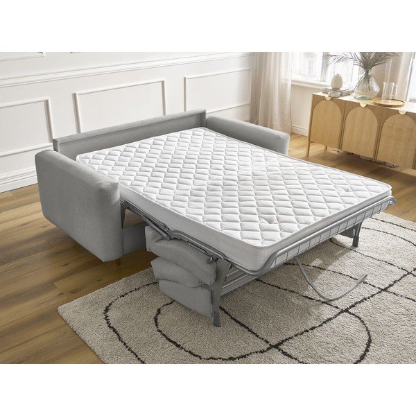 Pelēks salokāms dīvāns 220 cm Cocoone – Bobochic Paris-image-1