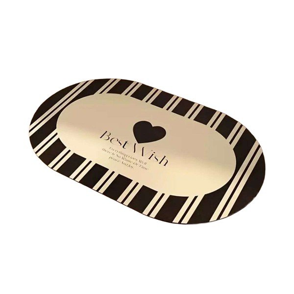 Melns/krēmkrāsas vannas istabas paklājiņš 60x100 cm Best Wish – Foutastic