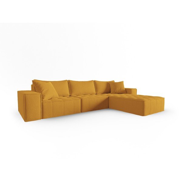 Dzeltens stūra dīvāns (ar labo stūri) Mike – Micadoni Home-image-2
