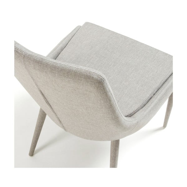 Pelēks ēdamistabas krēsls Kave Home Fabric-image-4