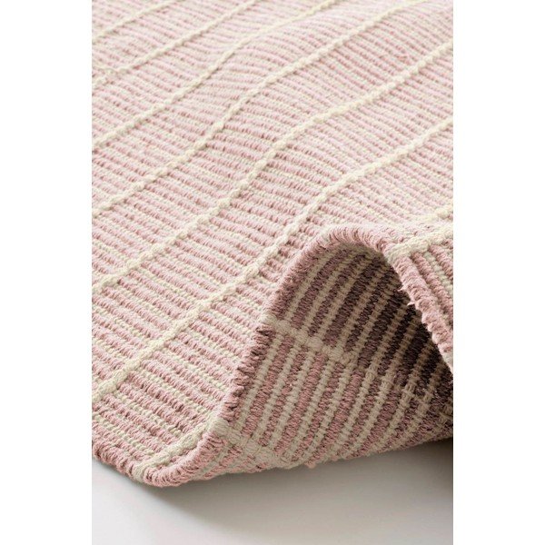 Rozā ar rokām darināts kokvilnas celiņa paklājs 80x150 cm Irma – Jotex-image-2