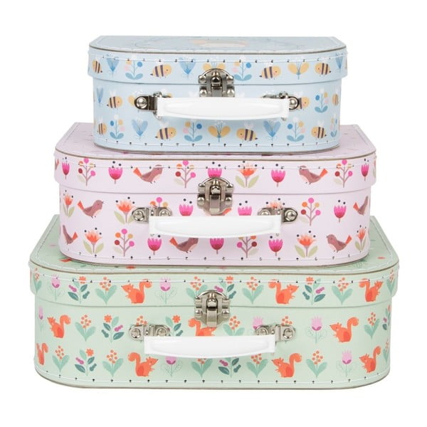 3 Sass & Belle Woodland Friends koferu komplekts-image-2