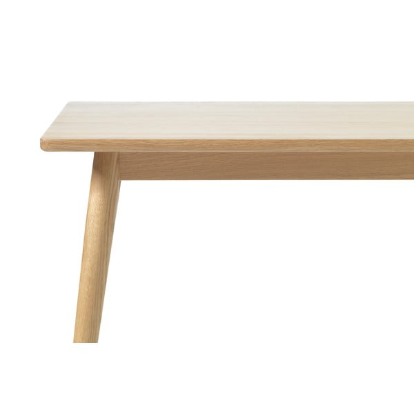 Dabīga toņa izvelkams ēdamgalds ar ozolkoka imitācijas galda virsmu 150x90 cm Barrali – Unique Furniture-image-3