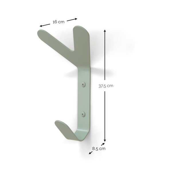 Dūmakaini zaļš tērauda sienas āķis Frondo – Spinder Design-image-4