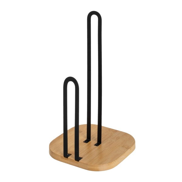 Melns/dabīga toņa metāla papīra dvieļu statīvs – Casa Selección