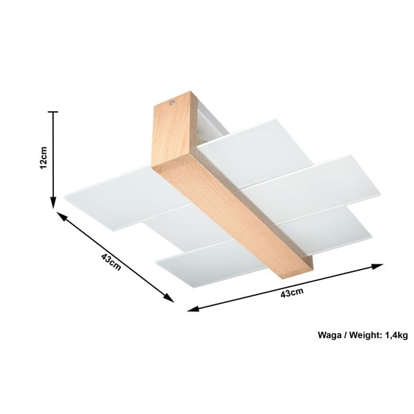 Griestu lampa Sollux Leda Natural-image-2
