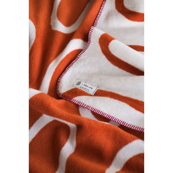 Oranžs pleds 150x200 cm Swirl – noo.ma-image-3