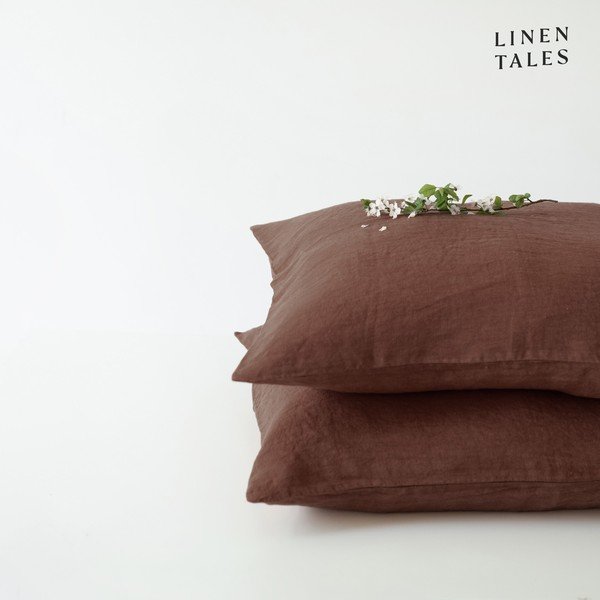 Lina spilvendrāna 50x70 cm Chocolate – Linen Tales