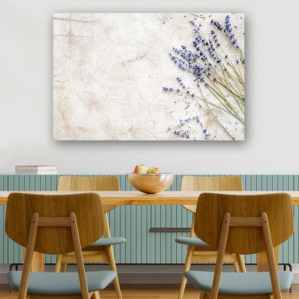 Stikla glezna 100x70 cm Lavender – Wallity-image-1