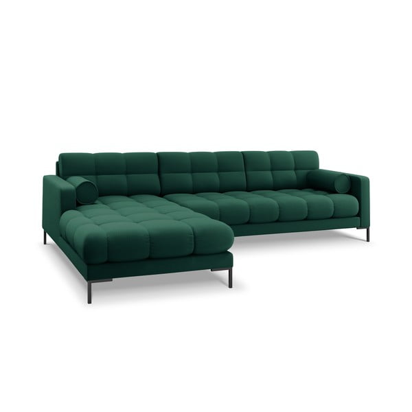 Zaļš stūra dīvāns Cosmopolitan Design Bali, kreisais stūris-image-3