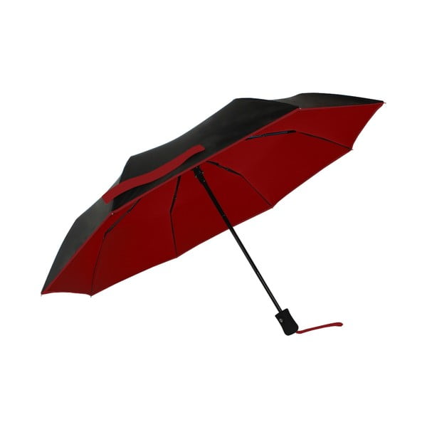 Melns un sarkans vējdrošs lietussargs ar UV aizsardzību Ambiance, ⌀ 97 cm