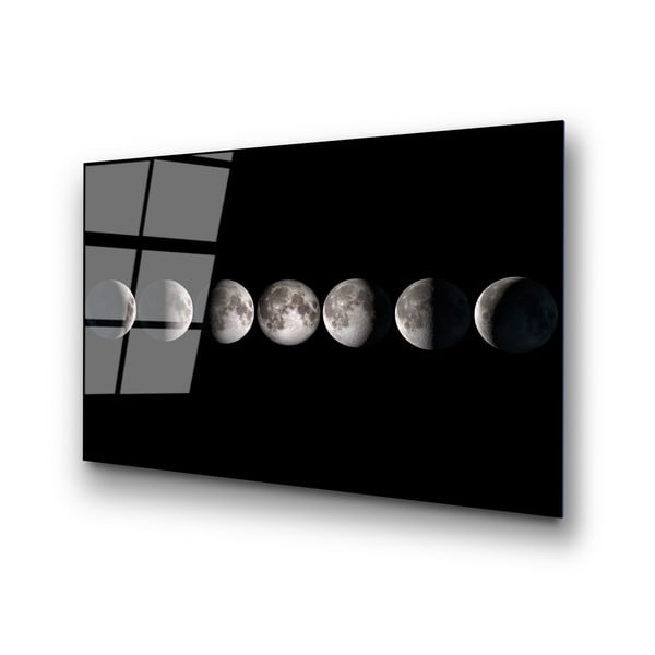Stikla glezna 100x70 cm Moon Phases – Wallity-image-4