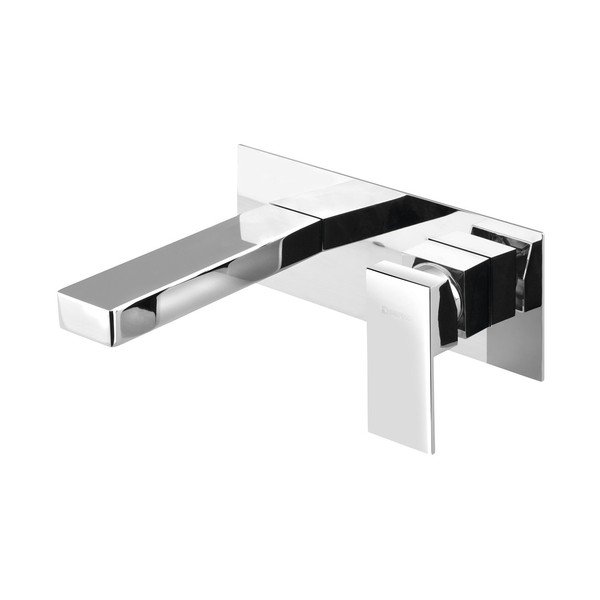 Spīdīgas sudraba krāsas iebūvēts jaucējkrāns izlietnei (ar 1 izvadu) Latus – Sapho-image-2