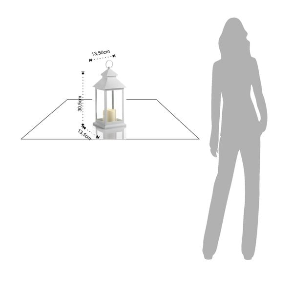 Liels balts dekoratīvs LED lukturis, piemērots izmantošanai ārpus telpām Tomasucci Lante-image-2