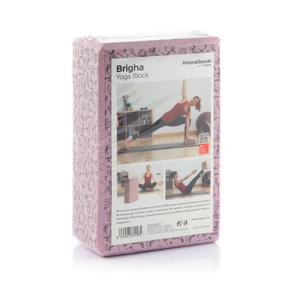 Rozā jogas bloks InnovaGoods Brigha-image-4