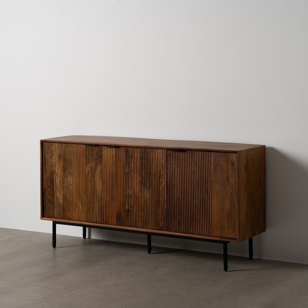 Brūna mango masīvkoka kumode 160x78x40 cm Sagara – Ixia-image-2