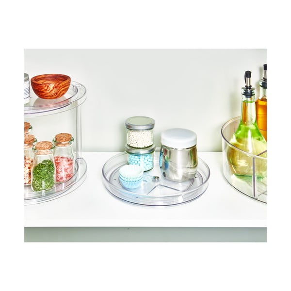 Apaļš rotējošs glabāšanas statīvs iDesign The Home Edit, ⌀ 23,5 cm-image-3